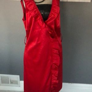 Eliza F NY dress stunning red color.